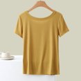 thumbnail image 4 of Yuyuzo Hauts de Pyjama pour Femmes Col Ras du Cou T-Shirts à Manches Courtes Décontractés d'Été Confortables Amples Blouses, 4 of 6