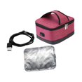thumbnail image 2 of Abbracc Heated Lunch Box Food Heating Bag Meals Reheating with Zipper Electric Lunch Box red, 2 of 9