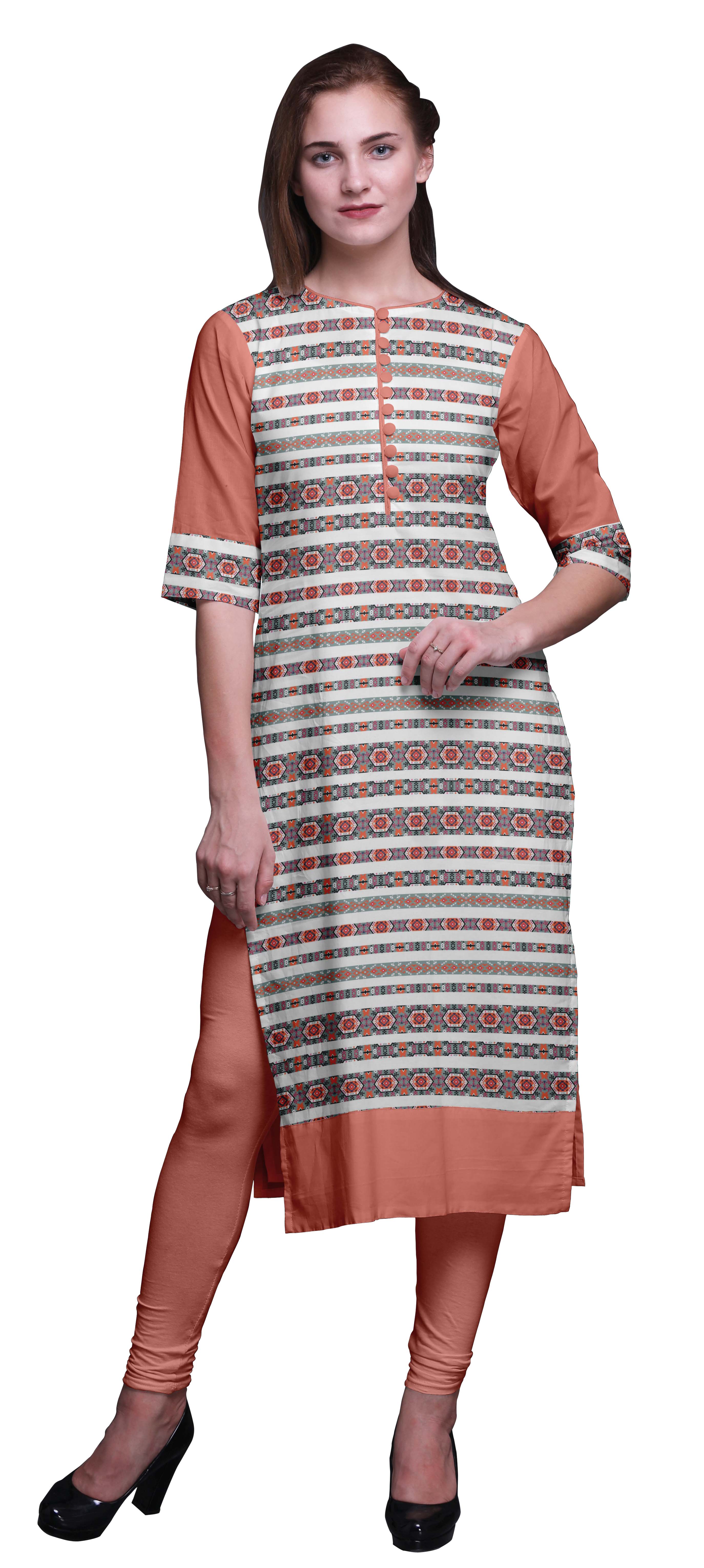 Bimba Straight Tunic Dresses For Women PrintedKurtiSummer Kurta