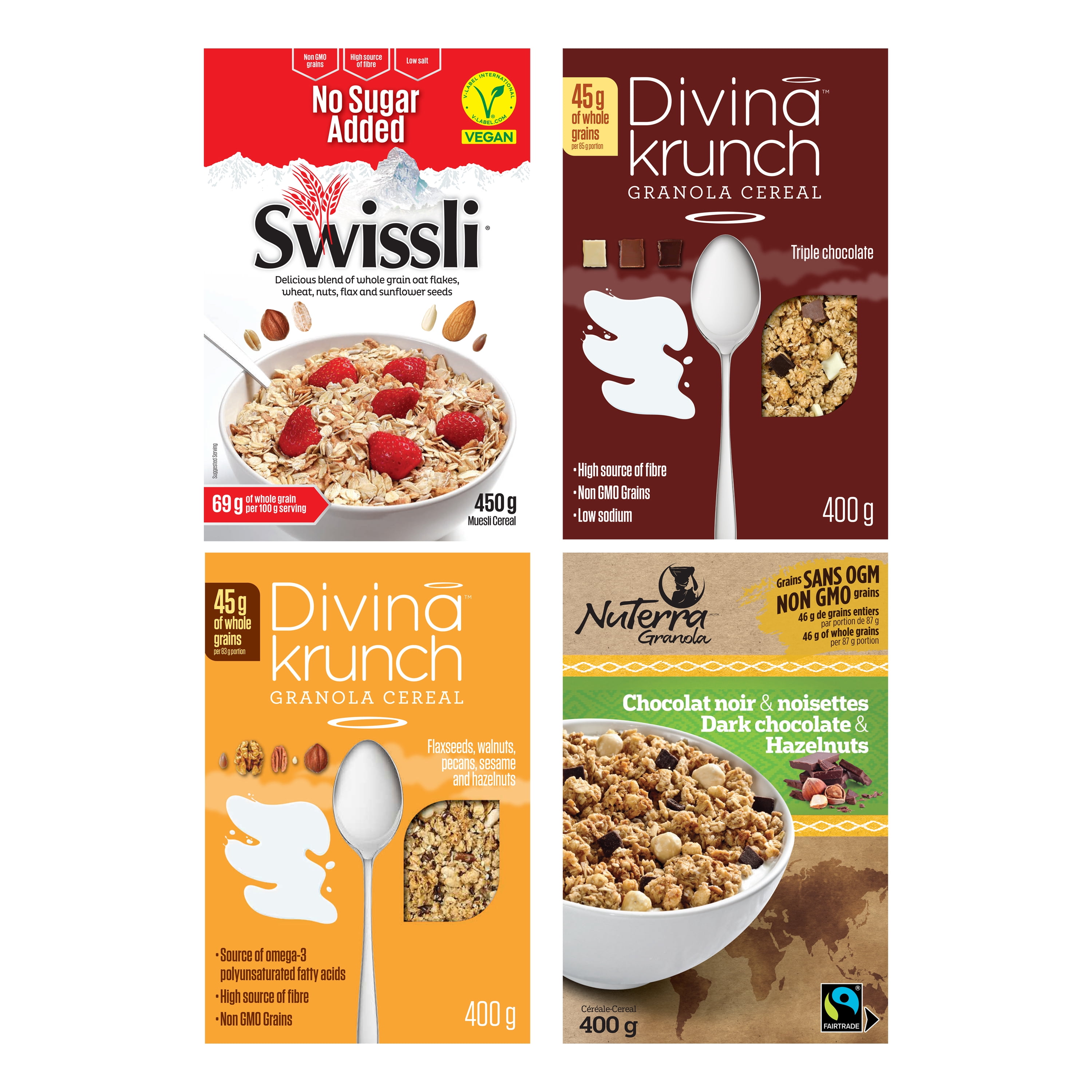 Gourmet Granola Cereal Variety Pack - Wholesale Cereal Pack - 32 units