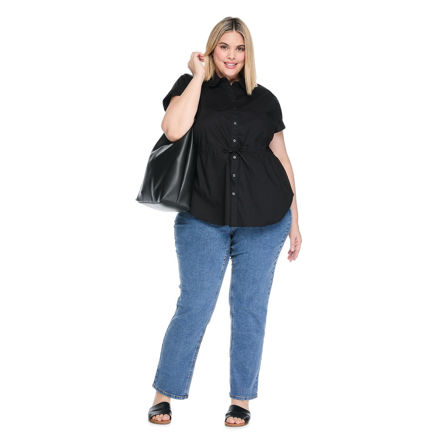 Chemise cintrée à la taille Lane Bryant Plus pour femmes