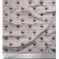 thumbnail image 1 of Soimoi Modal Satin Fabric Pug Dog Fabric Prints by Yard 42 Inch Wide, 1 of 3
