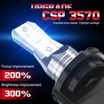 thumbnail image 4 of For Kia Forte 2010 2011 2012 2013 2X H11B LED Headlight Low Beams 8000k Ice Blue, 4 of 12