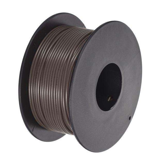 Uxcell Fil de Raccordement 26AWG 30m/100 Pieds Brun, Fil Électrique UL1007 Bobine