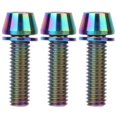 thumbnail image 1 of Filfeel Titanium Alloy Stem Screw Bicycle Stem Set Screw Stem Screws, Road Bike For Bike Handlebar Stem Screws Bicycle Bicycle Disc Brake Clamp Set Screw, 1 of 8