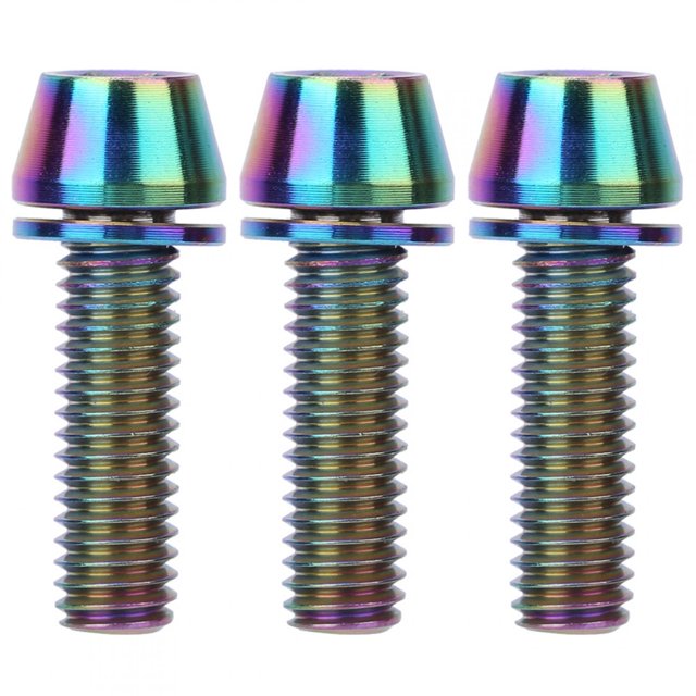 Filfeel Titanium Alloy Stem Screw Bicycle Stem Set Screw Stem Screws, Road Bike For Bike Handlebar Stem Screws Bicycle Bicycle Disc Brake Clamp Set Screw