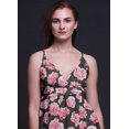 thumbnail image 3 of Bimba Floral Printed Adjustable Spaghetti Strap Long Maxi Dress Summer Beachwear-X-Large, 3 of 6