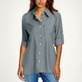 thumbnail image 2 of BLVB Chemise Boutonnée pour Femme avec Protection Solaire UV Upf 50+ à Manches Longues, Extérieur, Fraîche, Séchage Rapide, Pêche, Randonnée, Voyage, 2 of 7