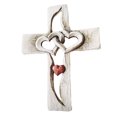 thumbnail image 1 of Carved Wood Cross, Fade Resistant Wooden Cross Safe  For Living Room For Office Red Heart Pattern, 1 of 8