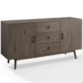 thumbnail image 1 of Crosley Buffet Latéral Lucas en Bois, Style Mi-Siècle Moderne, Gris, 1 of 16