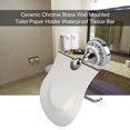 thumbnail image 4 of Bathroom Toilet Paper Holder, Single-post Design Toilet Paper Holder Cover Easy To Install Toilet Paper Roll Holder, For Kitchen Dining Room, 4 of 8
