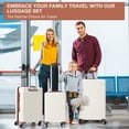 thumbnail image 1 of AKDSteel 3 Piece Expandable Luggage Set, Durable Hardshell Suitcases With Spinner Wheels In 20", 24", And 28" Sizes, 1 of 7