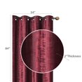 thumbnail image 2 of Embossed Rubber Panel & Grommets Burgundy - Set of 2, 2 of 2