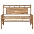 thumbnail image 2 of vidaXL Garden Bench with Cushion 120 cm Bamboo, 2 of 5