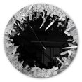 thumbnail image 1 of Designart Conception 3D abstraite de mur cassé horloge murale, 1 of 4