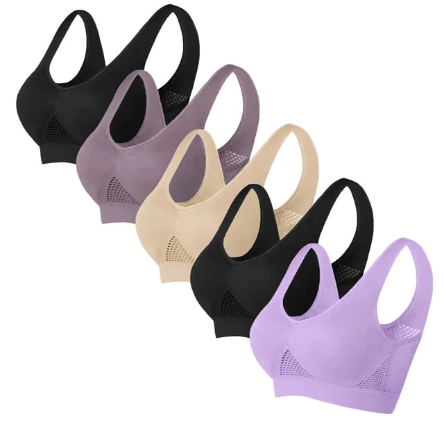 adviicd Comfort Bra Womens Back Sports Bra - Padded Racerback Low Impact Spaghetti Thin Strap Workout Yoga Top(Purple,XXXL)