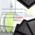 thumbnail image 4 of WALFRONT Rectangle Shape Solid Wood Tea Coffee Snack Food Meals Serving Tray Plate Restaurant Trays, Tea Serving Tray, Wood Tea Tray, 4 of 8