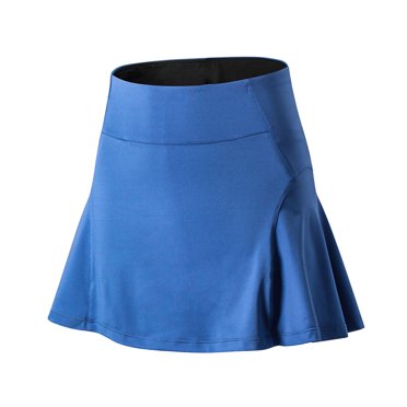 Amdohai Sport Jupe pour Femmes Taille Haute Séchage Rapide avec Poches Doublure à Volants Yoga Tennis Course Mise en Forme Gym Jupe-Short