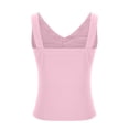 thumbnail image 4 of AherBiu Tank Top for Women V Neck Solid Color Sleeveless Comfy Backless Loose Fitting Basic Camis Tshirts, 4 of 6