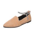 thumbnail image 1 of B91xZ Mocassins Classiques Décontractés pour Femmes Bout Rond Talon Haut Bloc, Kaki 6, 1 of 5
