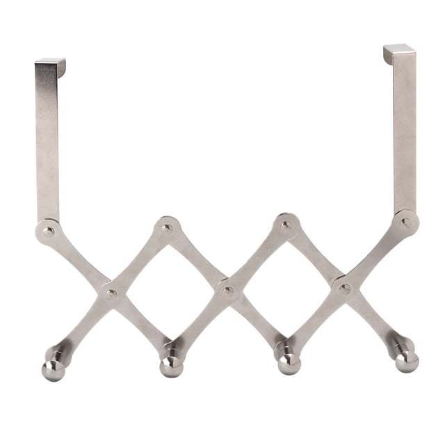 Wall Mount Hanger, Hanging Towel Rack Behind Door Hanger, Coat Rack Door Hanger, Door Hanger For Coats For Garage, Garden, Kitchen, Laundry, Office 4 Hooks