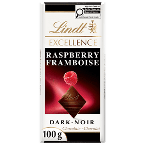Lindt EXCELLENCE Raspberry Dark Chocolate Bar, 100g