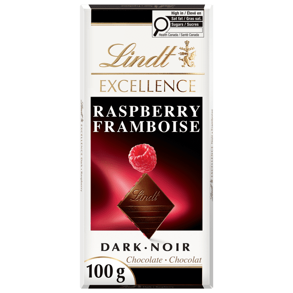 Lindt EXCELLENCE Raspberry Dark Chocolate Bar, 100g