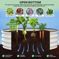 thumbnail image 3 of AKDSteel 2 - Pack Round Galvanized Raised Garden Bed - 2FT/3FT/4FT Sizes - Outdoor Flower & Vegetable Bed - Heavy - Duty & Open - Bottom Design, 3 of 7