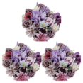 thumbnail image 4 of Wweixi Whimsical Blooms Low Maintenance Artificial Flower Collection Realistic purple LH001 3Set, 4 of 6