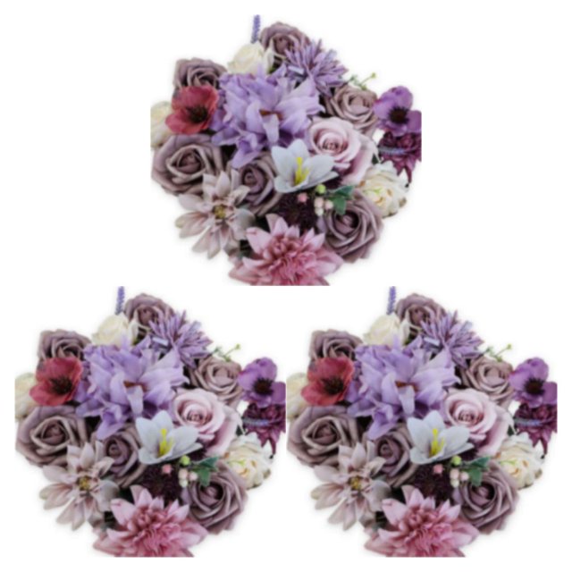 Youkk Transform Space Elegant Artificial Flower Arrangements Wide Application purple LH001 3Set