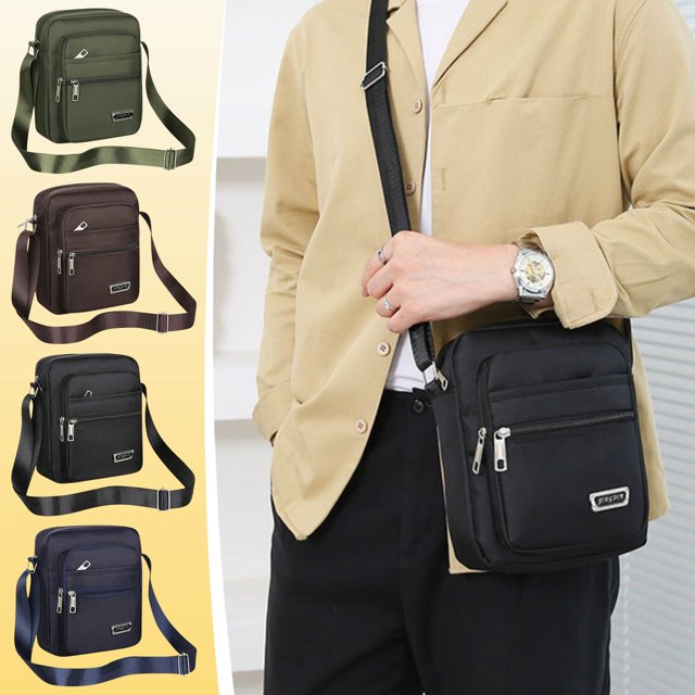 Vaidha Six Layer Zipper Single Shoulder Messenger Bag Business Bag Wallet