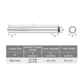 thumbnail image 2 of Unique Bargains Round Coupling Nut M4x0.7mm 80mm Threaded Sleeve Connector Rod Bar Stud Tube 30 Pack, 2 of 4
