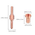 thumbnail image 4 of 80 Pcs Embouts Plasma pour Électrode de Cuivre pour Outils d'Électriciens, 4 of 8