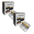 thumbnail image 1 of Oleegame 2 Pcs Rouleau de Papier d'Aluminium Humburger 6.3 Po Rond avec Poignée en Bois Résistant à la Chaleur Grill en Métal pour Barbecue Humburger Viande de Sable Steak Accessoire pour Dessus Plat Gr Argent, 1 of 9