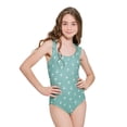 thumbnail image 1 of Summer Flirtt Girls Printed One Piece Swimsuit with Ruffle Strap Detail, 1 of 8