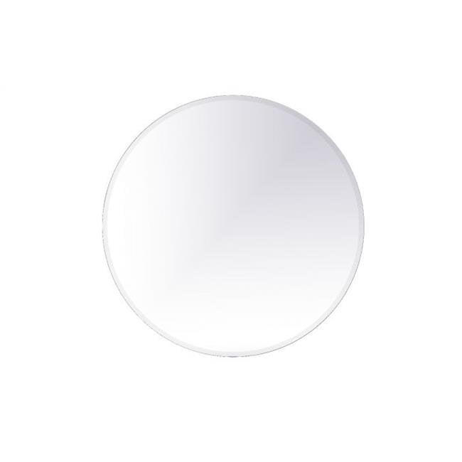 Elegant Decor MR401942 Miroir Rond en Gracie de 42 Po, Transparent