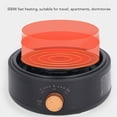 thumbnail image 4 of Portable Electric Hot Plate Dual Control Infrared Cooktop, 360 Full Plate Heating, High Strength Material, Multifunctional With Different Cookware, 4 of 8