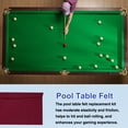 thumbnail image 4 of Uxcell Billiard Cloth Pool Table Felt, Professional Felt Replacement Kit Fit for Home Clubs Bars Indoor Sports Games Red 9 ft, 4 of 5