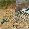 thumbnail image 4 of Plowing Grass Rake Farm Agricultural 7-toothed Rake Gardening Tool Without Handle, 4 of 8