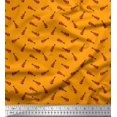 thumbnail image 1 of Soimoi Japan Crepe Satin Fabric Guitar Musical Instrument Print Fabric by Yard 42 Inch Wide, 1 of 3