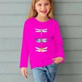 thumbnail image 5 of RXIRUCGD Chemises à Manches Longues pour Filles, Col Rond Mignon, Blouses Décontractées Élégantes (Rose Vif, Taille:9 Ans), 5 of 5