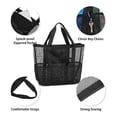 thumbnail image 4 of Pompotops Swimming Beach Bag Swimsuit Mesh Storage Bag Large Mesh Travel Sports Handbag 9 Pockets Clearance, 4 of 6