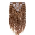 thumbnail image 1 of Extensions de Cheveux Humains Afro Crépus Bouclés à Double Trame avec Clip, Tête Complète pour Femmes, 1 of 6