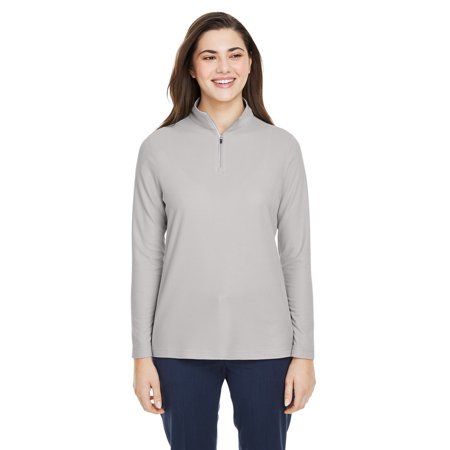 Core 365 Ladies' Fusion ChromaSoftâ„¢ Pique Quarter-Zip CE405W