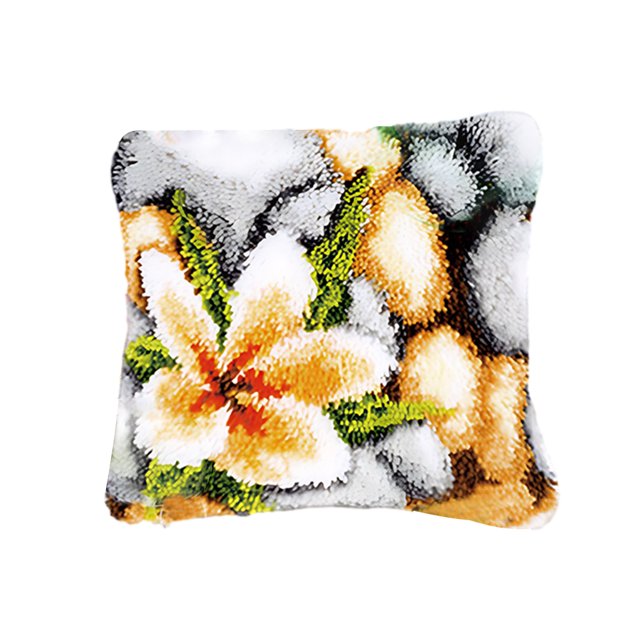 Transemion Creativity DIY Accessories Embroidery Pillow Kits Hypoallergenic Fabric Gift Type5 1Set