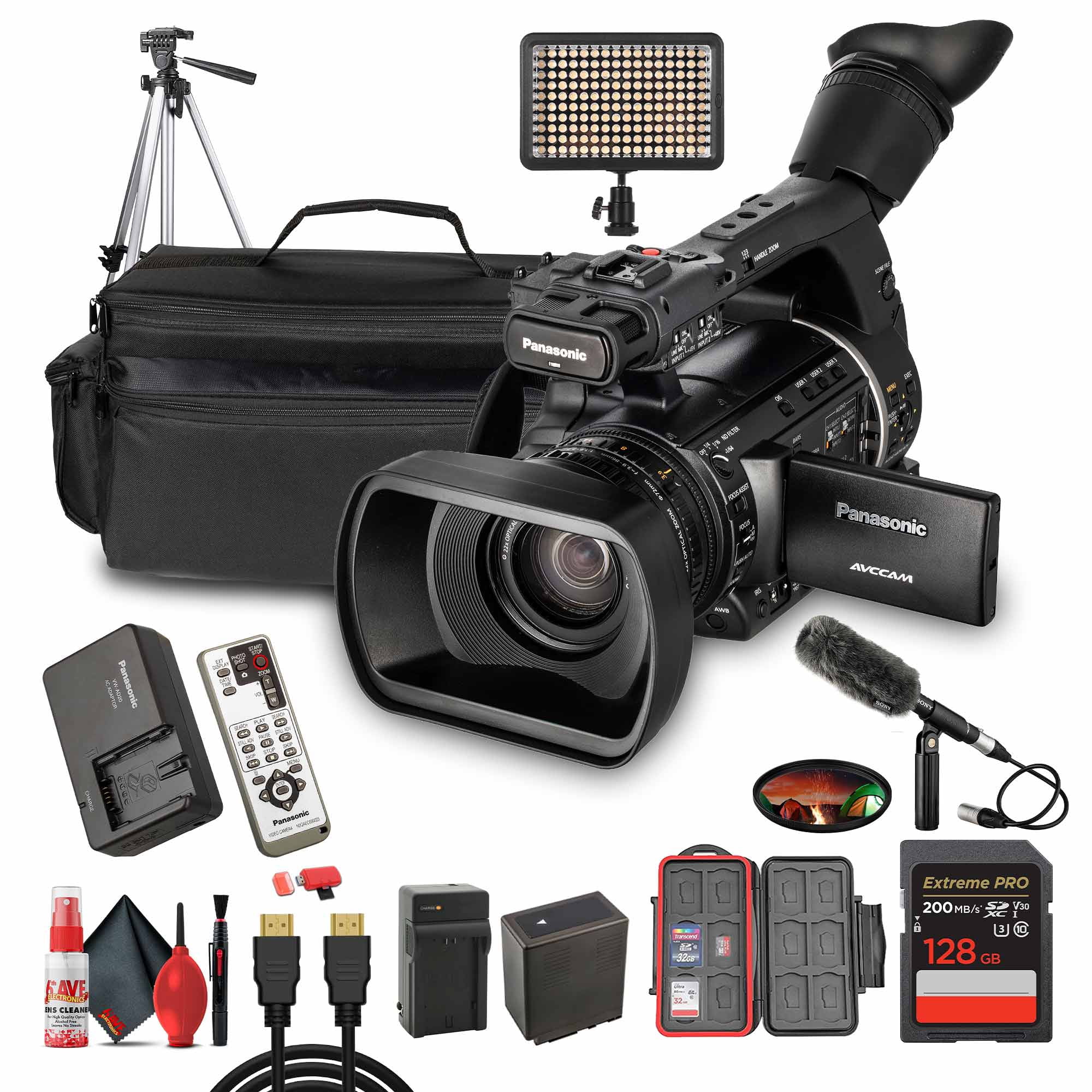 Panasonic AG-AC160 AVCCAM HD Camcorder – 22x Zoom Lens, 3MOS