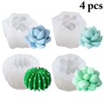 thumbnail image 3 of 4PCS Succulent Mold Creative DIY Resin Art Mold Silicone Soap Mold Epoxy Mold, 3 of 10