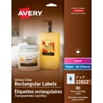 thumbnail image 1 of Avery Glossy Clear Rectangle Labels, 2" x 3", for Laser and Inkjet Printers - 22822, 1 of 5