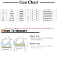 thumbnail image 2 of Bigersell Padded Strappy Sports Bras 5pc V-Neck Wire-Free Bra Support Sports Bras High Support Large Bust Full-Coverage Bra Style R-154 Basic Bra Strap Nylon Pullover Everyday Bras Underwear Blue XL, 2 of 4