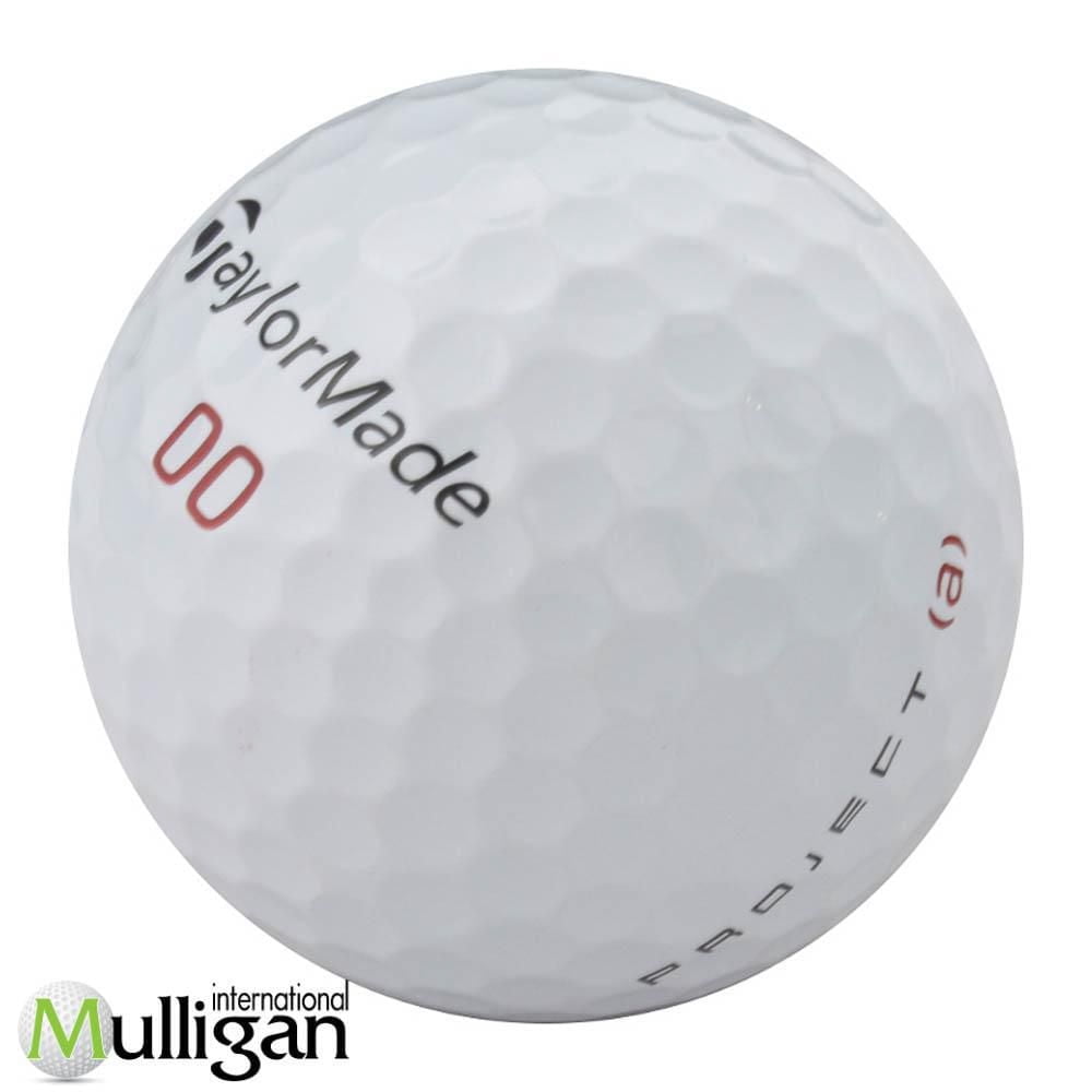 Mulligan - 60 Taylormade Project (A) 4A Recycled Used Golf Balls, White